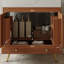 Meuble-lavabo autoportant moderne de 30 po avec plateau en pierre frittée, lavabo en céramique blanche et pieds dorés, armoire de rangement-271607000-284347312