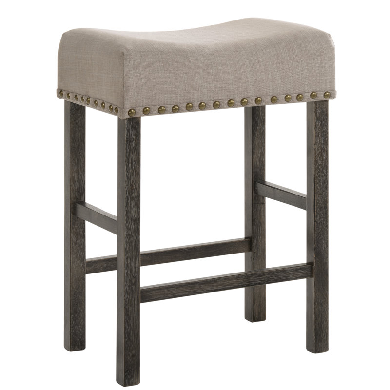 Haigh Upholstered Counter Stool , Weathered Gray