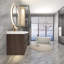 58.6'' Single Bathroom Vanity with Plastic Top-1772889989