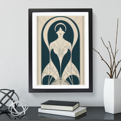 XV1022-5307X Woman Nouveau - Single Picture Frame Print