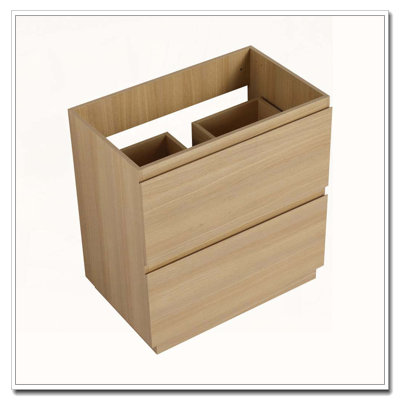 Freestanding Modern Bathroom Vanity Cabinet With Double Drawers Easy To Assemble