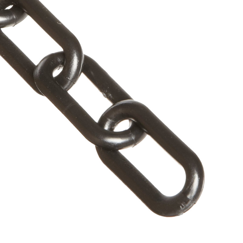Chaîne en plastique, Noir, H 3,92 po x l 300 po x P 0,48 po