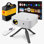 Ensemble de projecteur intelligent Kodak FLik X20 Full HD avec écran de 100 po, trépied, télécommande, Wi-Fi, boîtier en EVA (blanc)