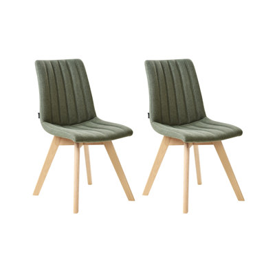 Set of 2 Dining Chairs CALGARY II Fabric 