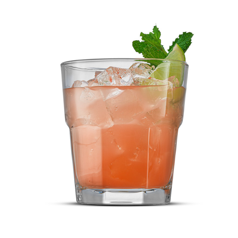 Short Faceted Drinking Glasses - Basics by Wayfair™