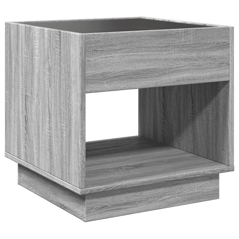 Creaghan 50cm W Bedside Table, Grey Sonoma