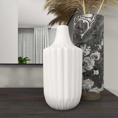 Magdalen Ceramic Fluted Table Vase