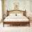 Wooden Platform Bed Frame with Headboard