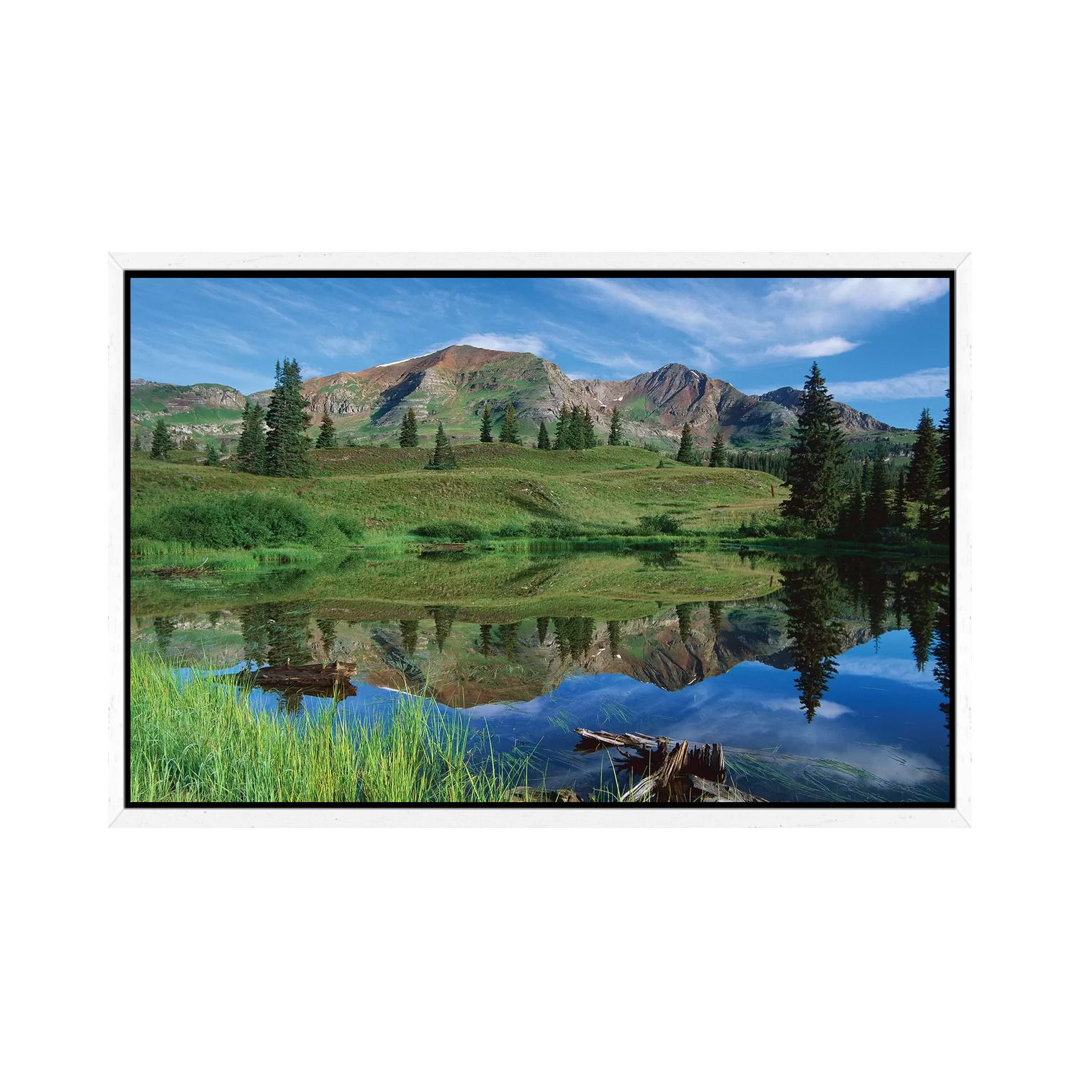 Ruby Peak Reflected In Lake, Raggeds Wilderness, Colorado von Tim Fitzharris - Gallery-Wrapped Canvas Giclée