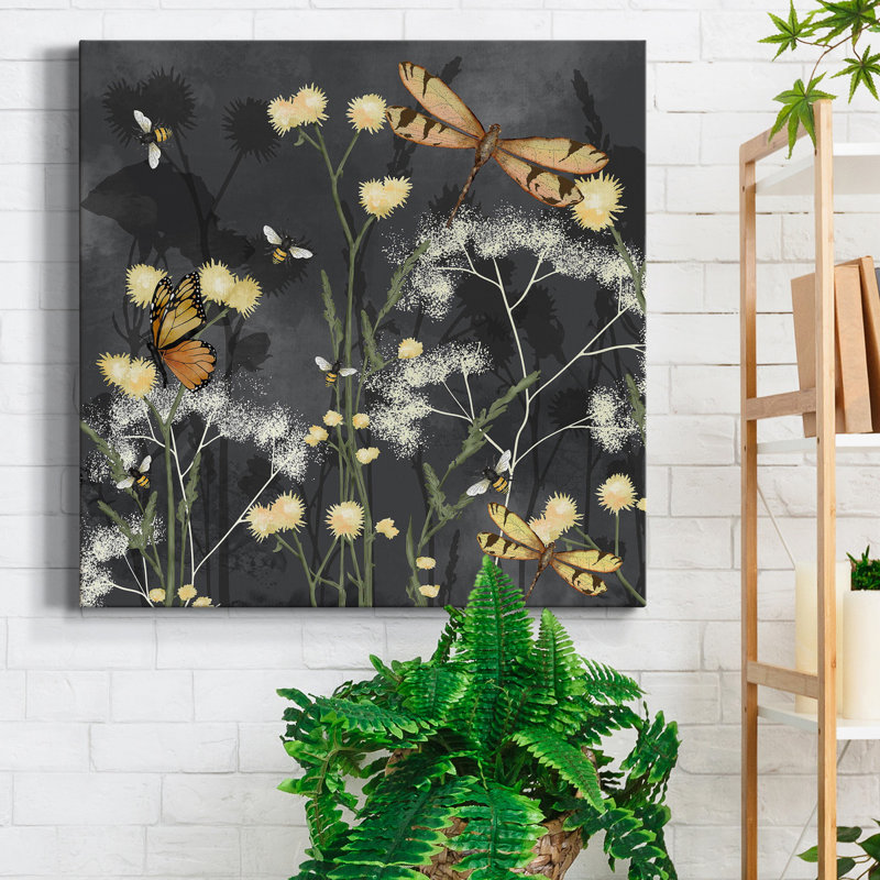 Toile tendue avec châssis Garden Magic I-Premium - prête à être accrochée, H 24 po x l 24 po x P 1 po