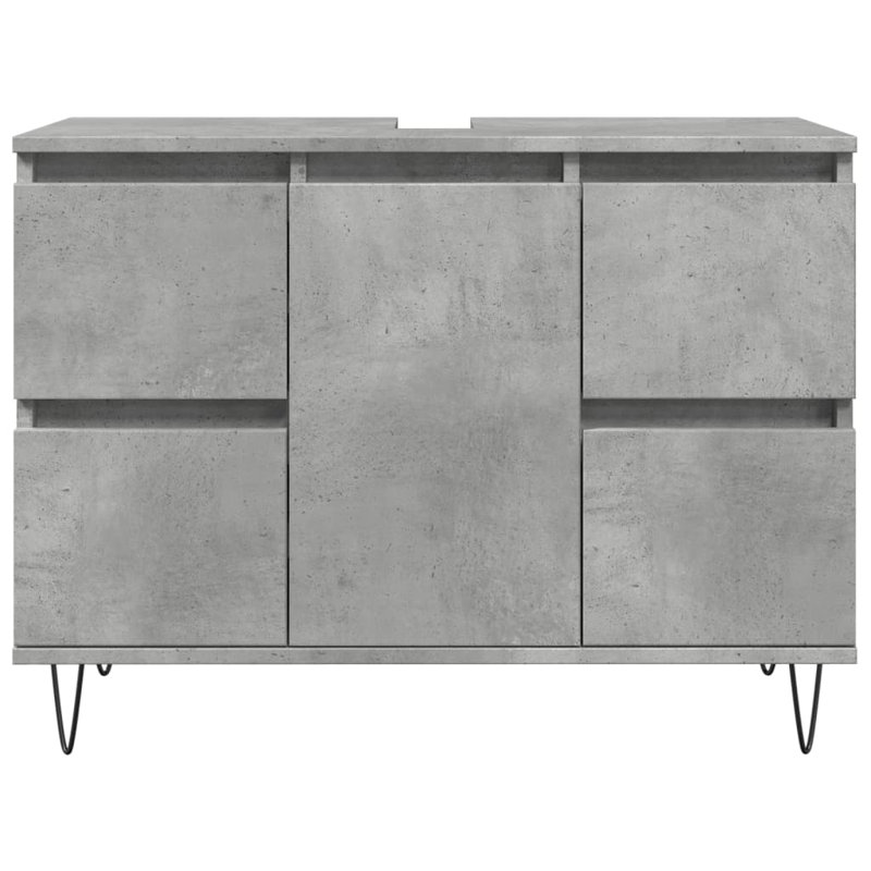 Braulio Iron Bathroom Cabinet, Concrete grey
