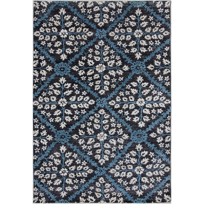 Geometric Hand Knotted 124cm X 186cm Area Rug
