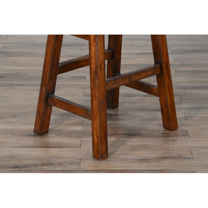 Anneliesa Solid Wood Counter Stool, Vintage Mocha, Counter Stool (24" Seat Height)