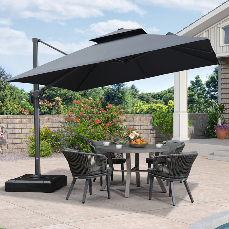 304cm Cantilever Parasol, Grey