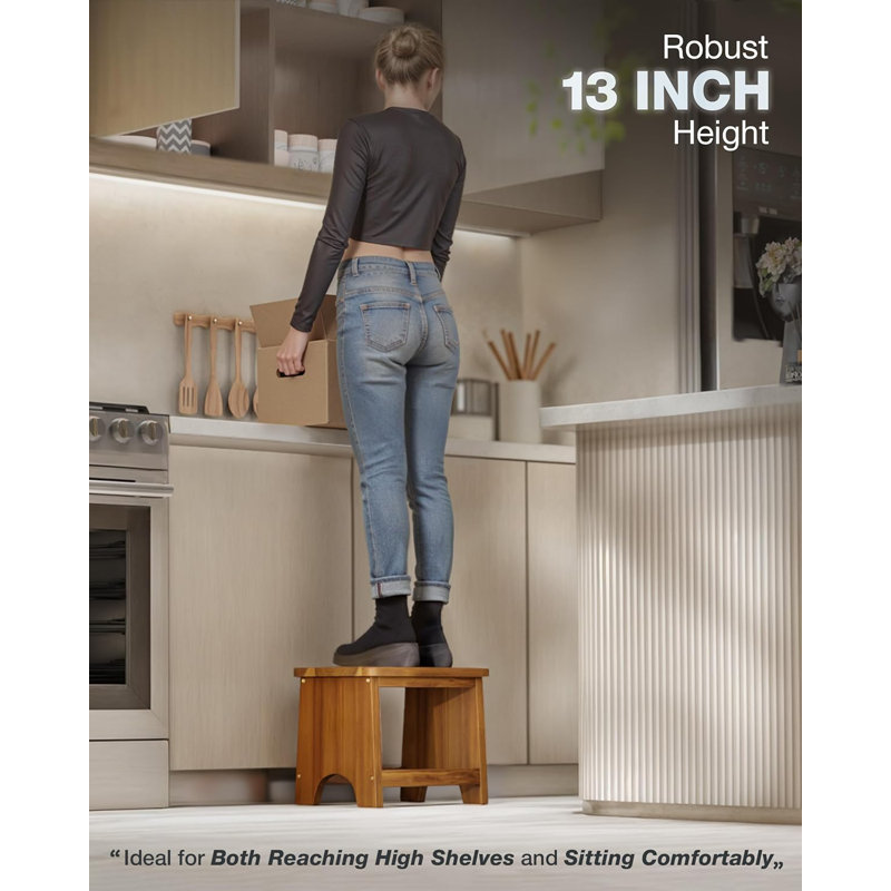 Marchepied en bois, marchepied robuste 13 po