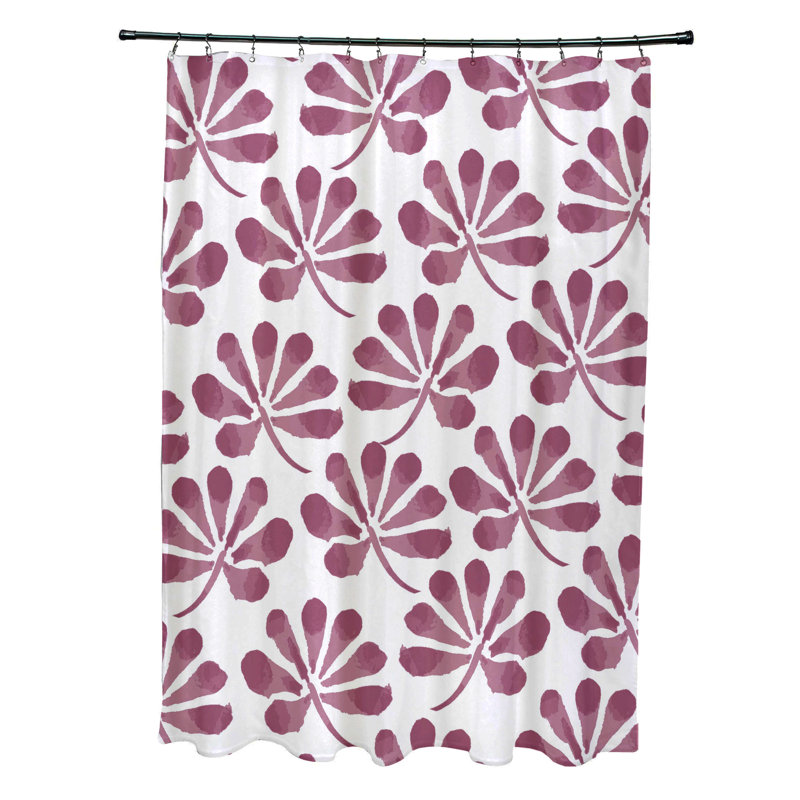 Rideau de douche simple Miki, Mauve