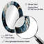 Miroir mural moderne bleu et doré-1731664968