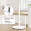 Porte-rouleau de papier essuie-tout de comptoir avec base lestée (blanc)-129163145