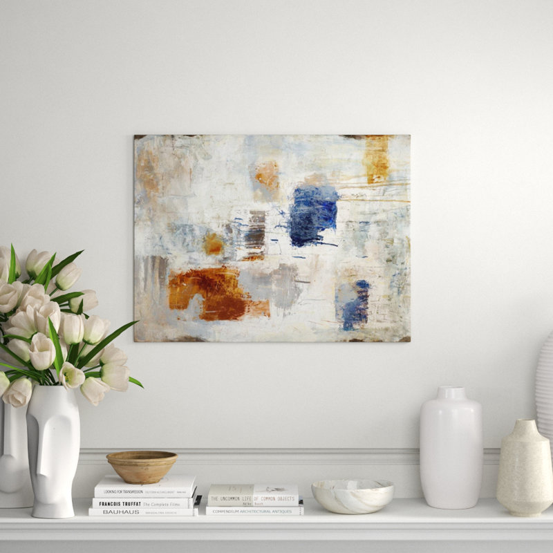 Calico Rain Print by Samuel Kane, Knife Gel, 36" H x 48" W x 1.5" D