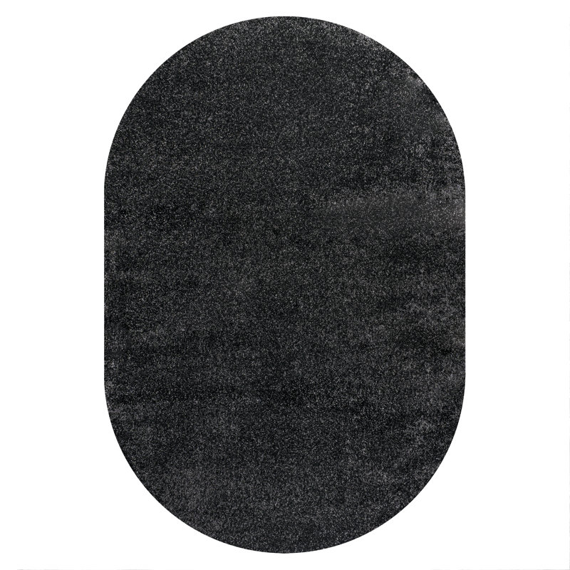 Tapis noir Asaldis, Ovale 4 pi x 6 pi