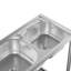 Belfry Kitchen Aquashicola W Double Bowl Stainless Steel Freestanding Kitchen Sink-97217703