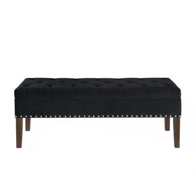 Tufted Bench With Storage