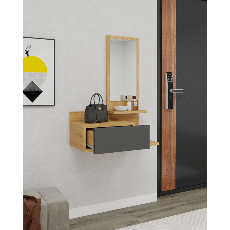 Console Table and Mirror Set 60Cm Exie 