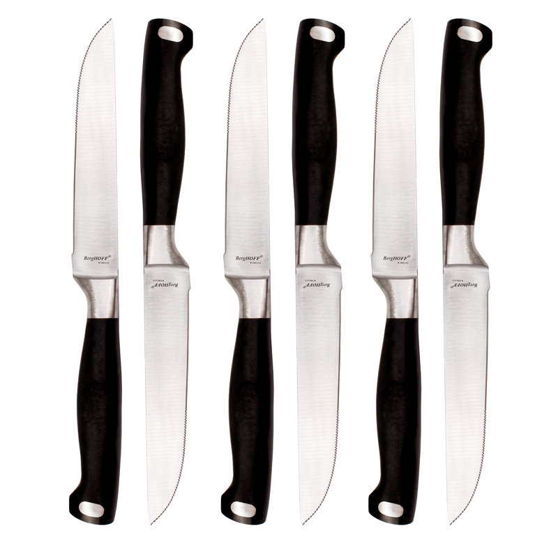BergHOFF Bistro 6Pc Steak Knife Set, 12"