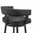 Kellum Swivel Counter and Bar Height Barstool with Arms in Faux Leather Upholstery and Metal Legs-90763181-90763187-90850234