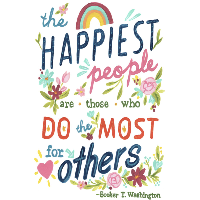 Booker T Washington Quote I, H 30 po x l 20 po