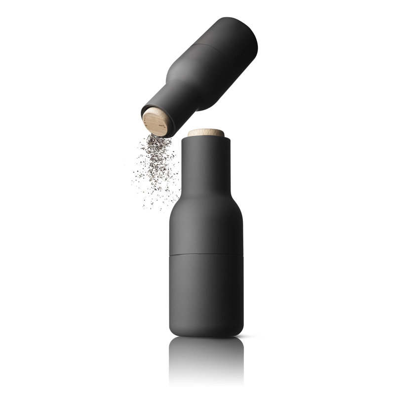 Bottle Grinders Salt & Pepper Mill Set, Ash & Carbon
