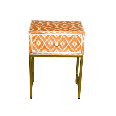 Yollanda 1 - Drawer Resin Nightstand