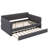 Queen Size Upholstered Platform Bed With USB And Trundle Multi-Functional Design-179504218