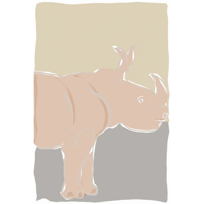Pastel Zoo I - Wrapped Canvas Painting