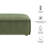 Restore Performance Fabric Upholstered Modular Ottoman In Foliage-1932524693