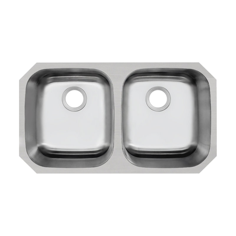 Undermount Double Bowl Stainless Steel Kitchen Sink