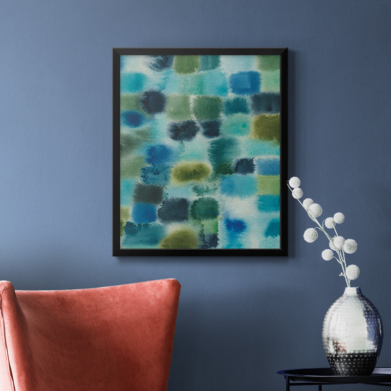 Earthy Plexus II, toile encadrée de qualité supérieure - prête à être accrochée, Noir, H 24 po x l 20 po