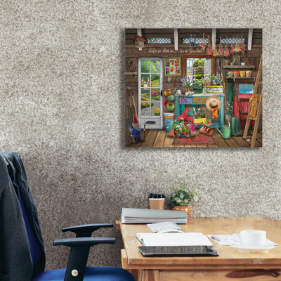 «Potting Shed» par Bigelow, illustrations sur toile