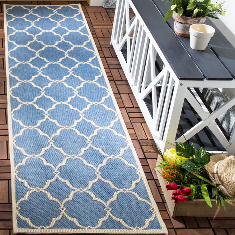 Bascom Geometric Hand Woven Indoor / Outdoor Area Rug
