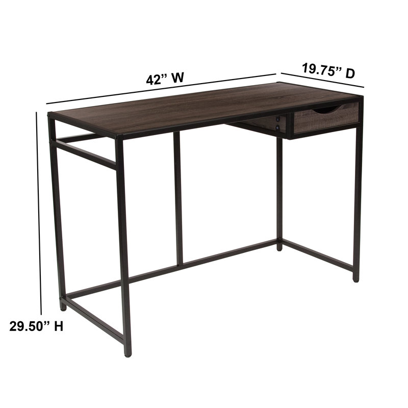 Metal Base Writing Desk