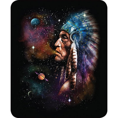  Couverture en fausse fourrure ultra pelucheuse Apache Universe Nebula