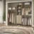Abbigael 20.2''-  96‘’ W Closet System with 3 Wooden Drawers and 3 Shelving Towers-1475399313