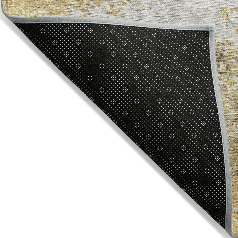  Machine Washable Indoor/Outdoor Chayden ACN1027 Black Rug, Runner 2'3" x 7'6"