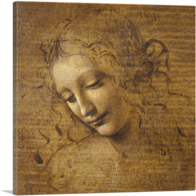 Tête et épaules d'une femme - impression, H 18 po x l 18 po x P 1,5 po