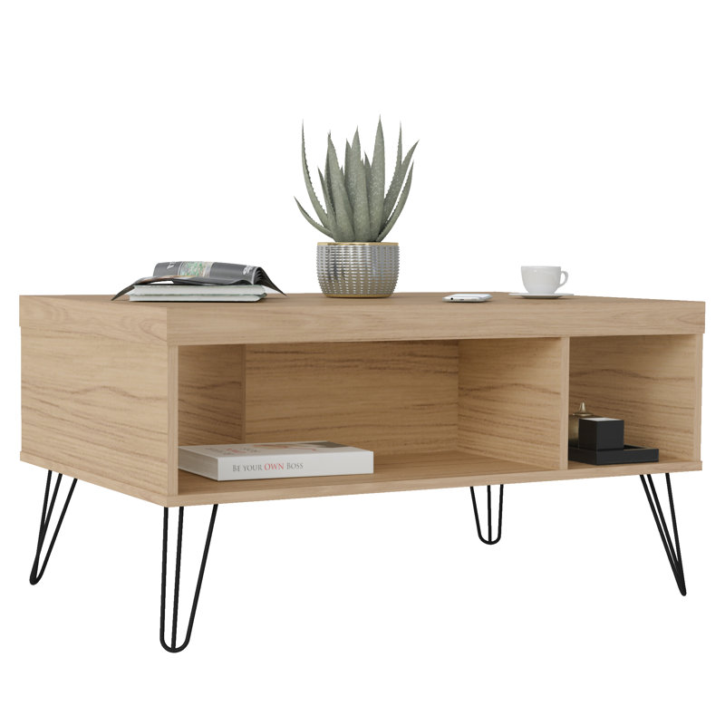 Bureen Four Leg Coffee Table with Storage