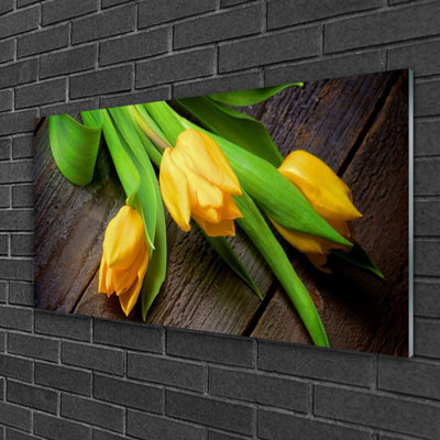 Floral Tulips - Unframed Photograph on Glass