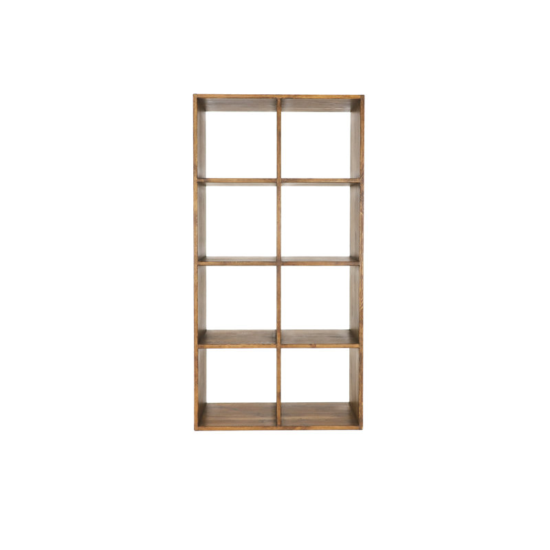 Cerny 192 cm H x 40 cm W Solid Wood Cube Bookcase
