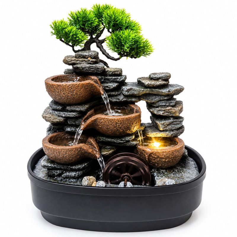Fontaine de table intérieure 15 "H Bonsai