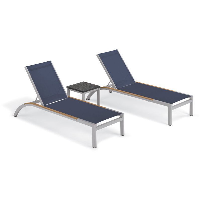 Argento And Travira Outdoor Chaise Lounge, Ink Pen
