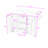 Rolling Kitchen Island with Drop Leaf, Power Outlet, Faux Marble Top and Adjustable Shelves-1640453256